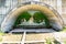 Podmilacje, Bosnia and Herzegovina - July 17, 2019. Miracle spring near Church of St John in Bosnia and Herzegovina.