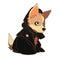 A poet dog who writes beautiful and meaningful verses, AI Generated, Sticker ver.19