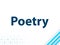 Poetry Modern Flat Design Blue Abstract Background