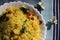 Poha or Kanda Poha popular Maharashtrian breakfast recipe made from red or white flattened rice, potatoes, onions, herbs and spice