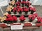 Poinsettia display at The Flower Fields in Spring in Carlsbad, California