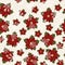 Poinsettia seamless wallpaper