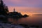 Point atkinson lighthouse in twilight