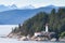 Point Atkinson Lighthouse in West Vancouver British Columbia taken from a Cruise ship passing by to Alaska