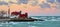 Point Betsie Lighthouse Sunrise, Lake Michigan USA