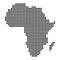 Point - Dotted Africa Map.