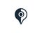 Point Map, Pin Locate Icon Design Template Elements