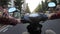 A point of view of driving timelapse by bike on the urban street in Tokyo