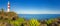 Pointe aux Caves also known as Albion lighthouse. Panorama