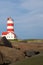 Pointe-des-Monts Red and White Historical Lighthouse