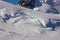 Pointe Lachenal, Chamonix, south-east France, Auvergne-RhÃƒÂ´ne-Alpes. Climbers heading for Mont Blanc - scaling Pointe Lachenal\'s