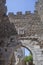 Pointed arch access of Beja Castle, Portugal