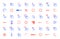 Pointer click icon. Web clicks pointer cursor, computer app interface static and dynamic loading cursors. Internet