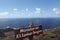 Pointer observation deck high in the mountains above the Atlantic Ocean, Spain Canary Islands