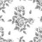 Pointillism floral pattern