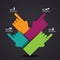 Pointing Hands Infographic Element EPS 10 vector