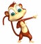 Pointing Monkey cartoon character