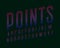 Points alphabet. Blue pink gradient dotty font. Isolated english alphabet