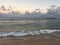 Poipu Beach during Sunset on Kauai Island in Hawaii.