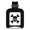 Poison icon, simple style