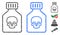 Poison Phial Composition Icon of Round Dots