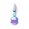 Poison potion glass vial isolated Halloween elixir