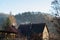 Poisonous smoke from the chimney in a detached house