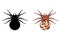 Poisonous spider silhouette arachnid fear graphic flat scary animal poisonous design nature phobia insect danger horror tarantula