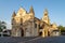 Poitiers, France. Church of Notre-Dame La Grande, Roman Catholic cathedral, at golden hour.