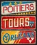 Poitiers, Tours, Orleans french city travel plates