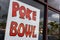 Poke Bowl restaurant sign