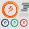 Pokeball icon on the red, blue, green, orange buttons for your website and design with space text.