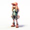 Pokemon Girl 3d Model With Atmospheric Color Washes