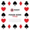 Poker border vector frame. Poker playing cards border, Ace frame
