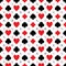 Poker card cube icon symmetry seamless pattern