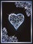 Poker card hearts, vector