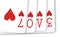 Poker card love