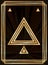 Poker card spades in style art deco, vector