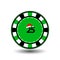 Poker chip Christmas new year. Icon EPS 10 illustration on a white background to separate easily. Use for websites, design,