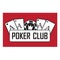 Poker club and casino sign set. Emblem casino, gambling c