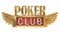 Poker club - gold emblem