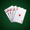 Poker hand cards full house template