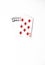Poker hand rankings symbol set Playing cards in casino: full house on white background, luck abstract