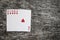 Poker hand: royal flush. playing cards game abstract in wooden table