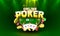 Poker online gamble, game play banner, club sport. Vector