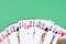 Poker playing cards background