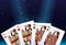 Poker queen cards betting game gambling casino