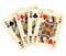 Poker of queens cards