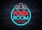 Poker room neon vintage sign