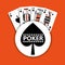 Poker spade emblem casino cards fortune game